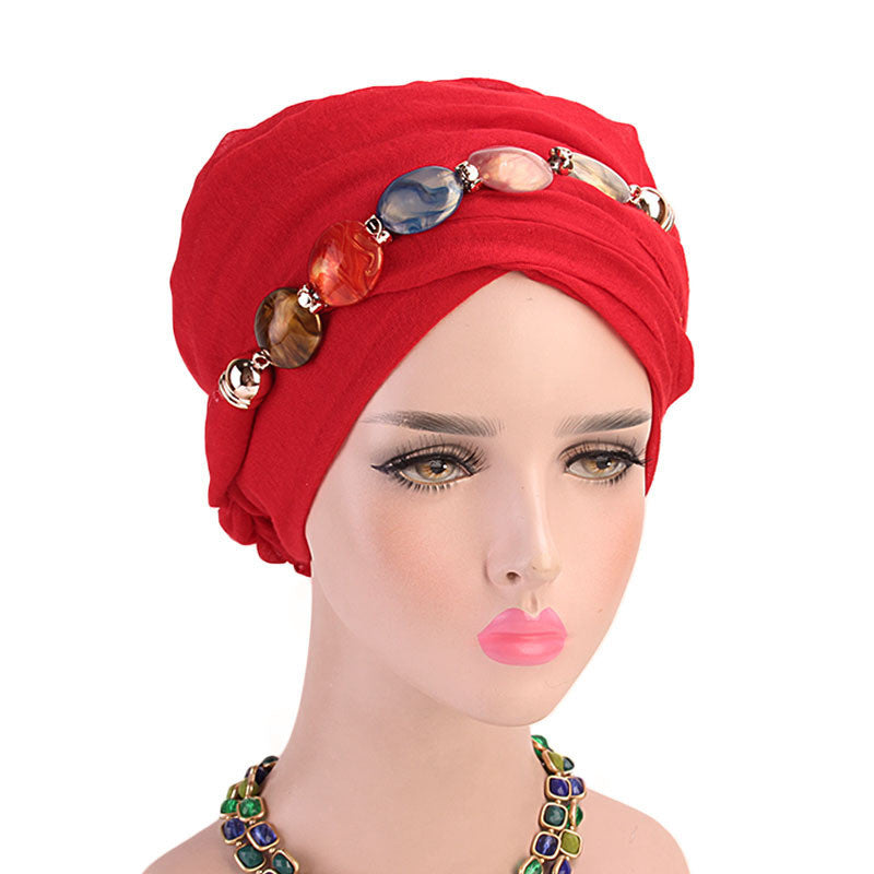 Balinese wrap head scarf hat