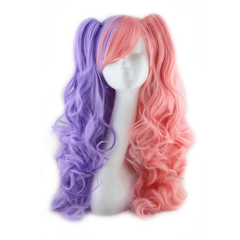 Colorful long curly wigs