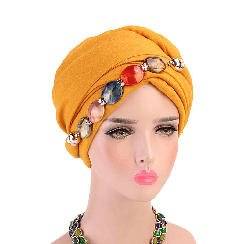 Balinese wrap head scarf hat