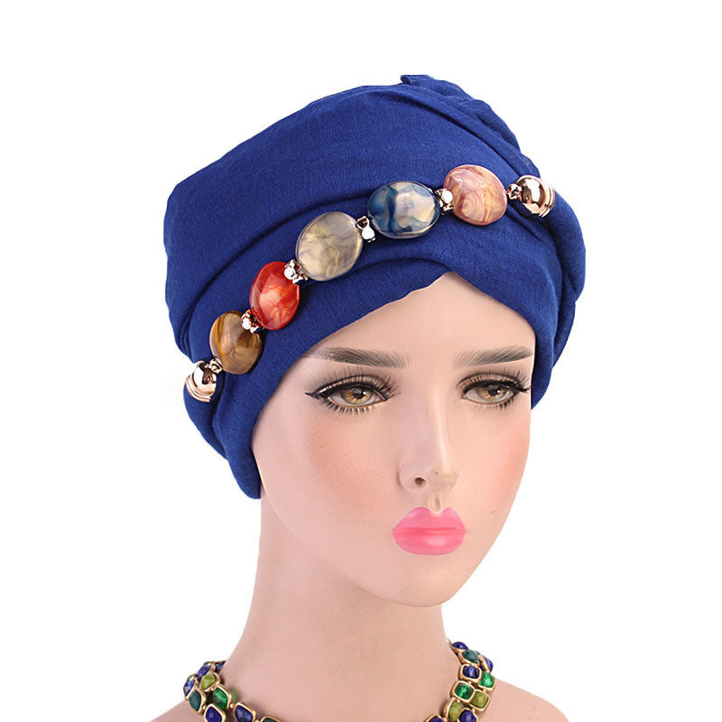 Balinese wrap head scarf hat