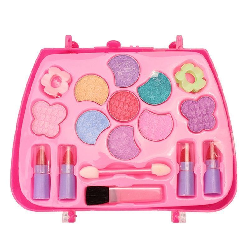 New Pretend Play Girls Cosmetics Kit Toys Makeup Set Preschool Kid Beauty Toy Environmental Safety Toy For Kids Makeup Toys